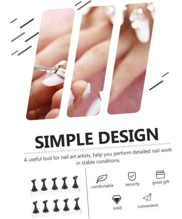 Ipetboom Magnetic Nails 2 Sets Nail Checkerboard Boxed Rack Bracket Electroplating Nail Art Holder Base 2.5x1.4x1.4cm Black - Buy Online on GoSupps.com