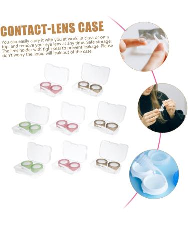 Partykindom 16 STK Contact Lens Container with Solution - Transparent Travel Accessory & Contacts Case - Buy Online on GoSupps.com