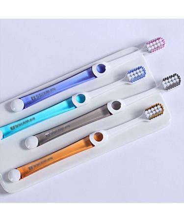 Zumaha Unique Design Toothbrush - Medium Size 4-Pack for Deep Cleaning Stain & Plaque Removal | Travel-Friendly - Buy Online on GoSupps.com
