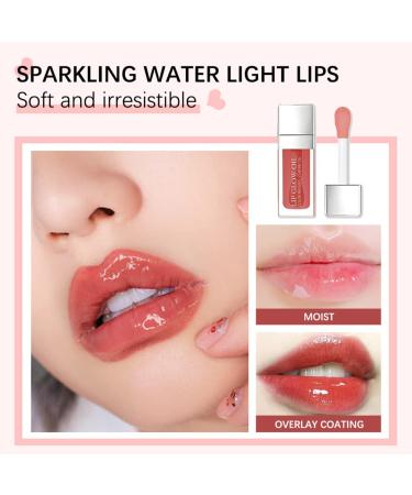Charm Kiss Hydrating Lip Glow Oil - Transparent Plumping Lip Gloss for Lip Care - Rosewood Tinted Moisturizing Lip Oil - Buy Online on GoSupps.com