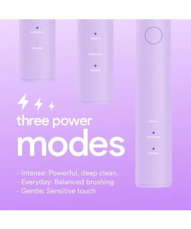 HISMILE Electric Toothbrush - Rechargeable 3 Modes Smart Timer & Soft Tapered Bristles - Purple | Shop Internationally - Buy Online on GoSupps.com