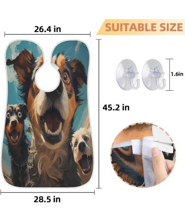 Beard Bib Apron for Men | Dog Beard Hair Catcher & Shaving Gift | Perfect for Father's Day Anniversary & Christmas - Buy Online on GoSupps.com