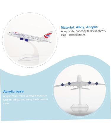 Abaodam 1pc Airplane Model Ornament Decor for Office Metal Airplane Decor Airplane Shape Decor Airliner 3D As Shown 16x14cm - Buy Online on GoSupps.com