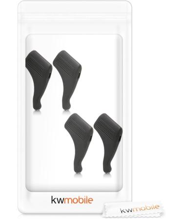KWMobile Anti-Slip Glasses Hinge Set - 4x Silicone Sports Ear Hooks for Glasses - Black S (4 Pack) - International Shipping Available - Buy Online on GoSupps.com