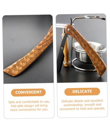 NOLITOY Manual Shaver - Professional Barber Razor for Men | Waterproof Facial Hair Shaving | Stainless Steel Beard Razor with Shave Catcher - Buy Online on GoSupps.com