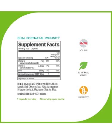 UpSpring Dual Postnatal Immunity & Energy - 30 Capsules for New Moms - Buy Online on GoSupps.com