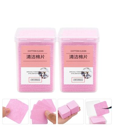 Minkissy 400PC Eyelash Extension Glue Wicker Cloth - Nail Polish Removal Cleaning Pads | International Shipping - Buy Online on GoSupps.com