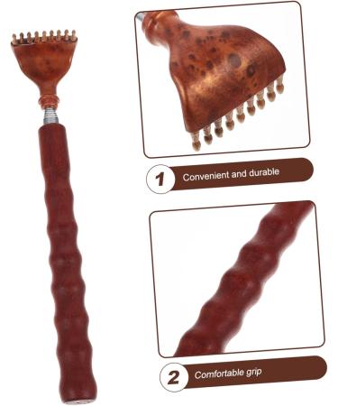 Ultechnovo Adjustable Wooden Back Scratcher & Massager | Travel-Friendly Claw Stick | Ideal for Tickling & Relieving Itches - Buy Internationally - Buy Online on GoSupps.com