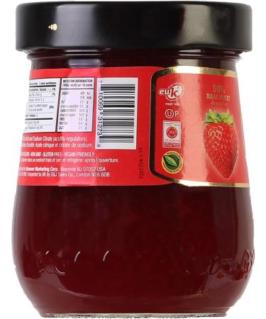 Tuscanini Premium Italian Strawberry Preserves 330g Glass Jar Spreadable Fruit Jam No High Fructose Corn Syrup No Preservatives Non GMO Gluten Free - Buy Online on GoSupps.com