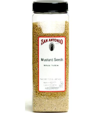 24 Ounce Premium Whole Yellow Mustard Seed, 1.5 Pound Seeds