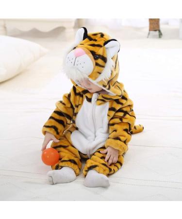 COOKY.D Unisex Winter Hooded Romper Jumpsuit - 2-36 Months (Tiger Design) | 30-36 Months Size - Buy Online on GoSupps.com