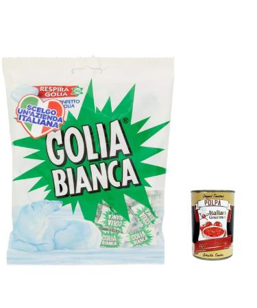 Italian Gourmet E.R. Golia Bianca Hard Candy Mint and Liquorice Flavor Pack of 6 Hard Candy Mint and Liquorice 180 g + Italian Gourmet Pulp 400 g