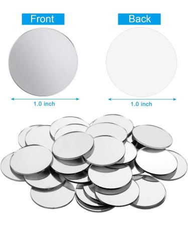 100 Pack 1 Inch Mini Acrylic Round Mirror Adhesive Circles for Crafts & DIY Projects - Buy Online on GoSupps.com