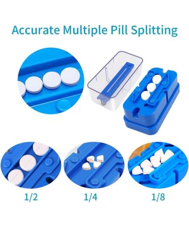 Abnaok Pill Cutter - Split and Quarter Multiple Big/Small Pills with Ease - Buy Online on GoSupps.com