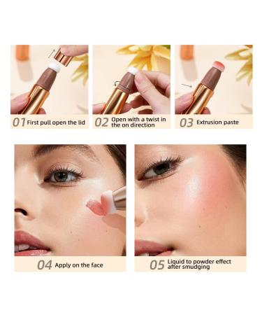 2PCS Liquid Highlighter & Contour Beauty Wand Set with Cushion Applicator - Buy Online on GoSupps.com