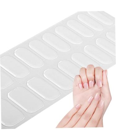 UV Gel Nail Stickers 20PCS Nail Wraps Semi Cured Gel Nails Strips with Manicure Tools Easy to Apply/Remove Polish Pops Gel Nail Strips for Women DIY color Nude Color - Buy Online on GoSupps.com