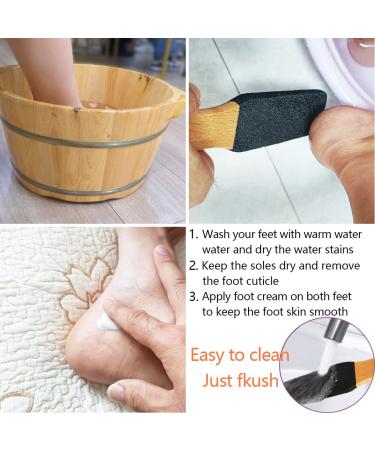 TOPMEET Foot File - Callus Remover & Pumice Stone for Dead Skin, Corns & Cracked Feet - Shower Pedicure Tool with Black Silicon Carbide - Buy Online on GoSupps.com