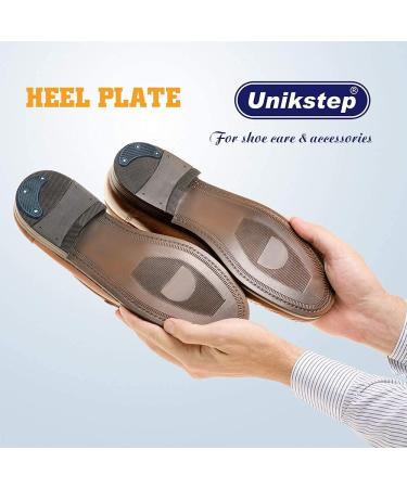 Unikstep Shoe Heel Plate Tap Kit - 6 Pairs Shoe Heel Repair Rubber Patches - Buy Online on GoSupps.com