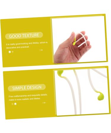 Alipis 100 Pcs Bean Sprouts Toy Small Plant Lifelike Bean Sprout Decoration for Home Faux Plants Delicate Bean Sprout Food Decor Wedding Decor Fruit Toys Pvc Artificial Household Products - Buy Online on GoSupps.com
