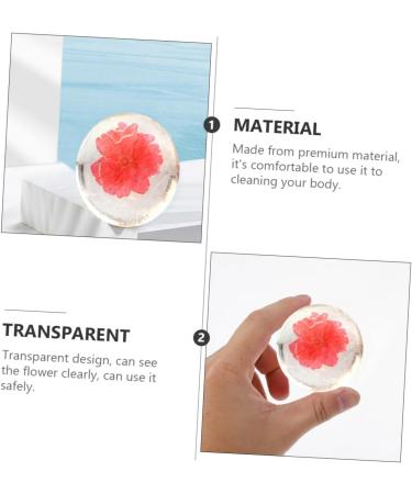 Angoily Transparent Soap Body Cleanser Soap Handmade Soap Flower Soap Bar Aromatherapy Soap Essential Oil Soap Acid Soap Shower Soap Scented Soap Essence Etc. Care Soap Take a Bath - Buy Online on GoSupps.com