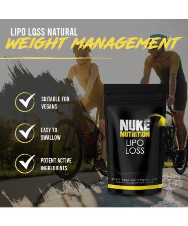 Nuke Nutrition Lipo Loss Tablets - 60 Tablets | Maximum Strength Weight Loss | Fast-Acting Keto Shred Fat Burner with Ginseng, Green Tea, Acai Berry & Caffeine - Buy Online on GoSupps.com