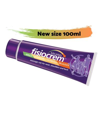 Fisiocrem Solugel - massage rub for neck shoulders and back with Arnica - 100 ml