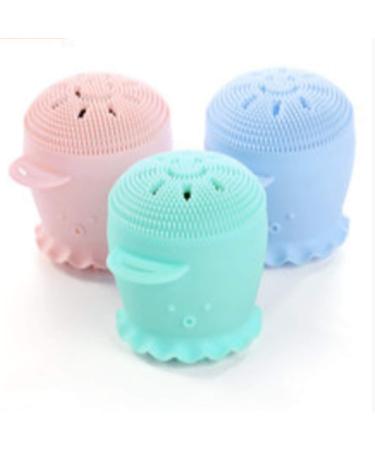 Facial Cleansing Brush Octopus Silicone Palm Care Pore Cleansing Soft Brush Deep Cleansing And Exfoliating (2pcs)-01