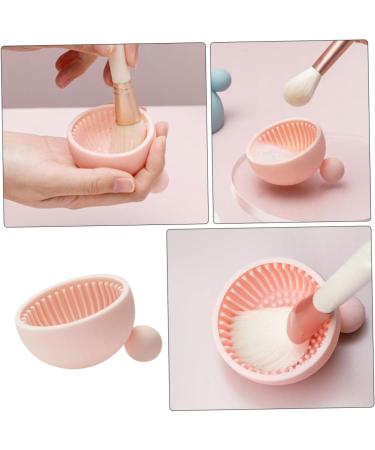 Housoutil 1pc Silicone Scrub Pad Make up Kit Silicone Makeup Applicator Brush Washing Dryer Cleaner Cosmetic Cleaning Scrubber Makeup Cleaning Pad Silicone Brush Silica Gel Makeup Brush 7x6.5cm Pink - Buy Online on GoSupps.com