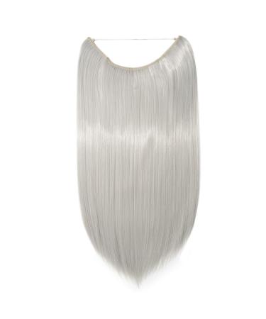 Buy Invisible Wire Hairpiece Extensions - Silver-Gray 50cm Thickening Weft - 90g International Shipping - Buy Online on GoSupps.com