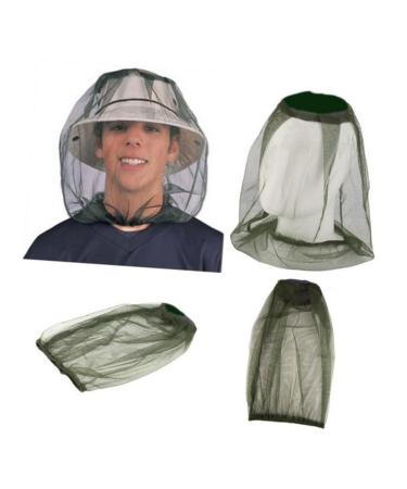 Inoomp 10 st M cknetz Outdoor mosquito net anti-moskito head network beetle head NEK anti-mosquito net cap insect insect hat mosquito hat fisherm