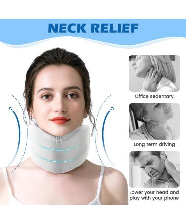 Neck Brace for Pain Relief & Support | Soft Cervical Collar for Sleeping | Large Size for Men & Women - Buy Online on GoSupps.com