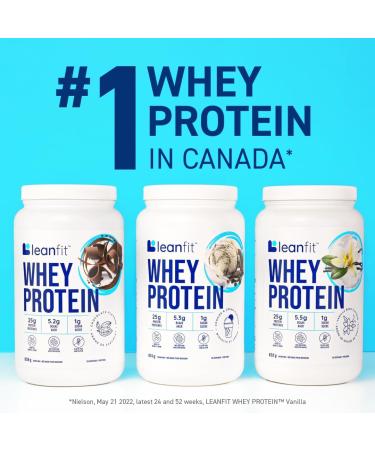 LEANFIT WHEY PROTEIN Cookies & Cream 100% Whey Protein Powder 25g Protein Per Serving Grass-Fed Gluten-Free BCAAs Amino Acid - 26 Servings 851g Tub - Buy Online on GoSupps.com