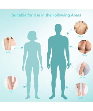 Crystal Hair Remover for Women Men - Painless Exfoliation & Hair Removal Stone - Reusable & Washable - Soft Smooth Silky Skin - Suitable for Arms, Legs, Back & Body - Buy Online on GoSupps.com