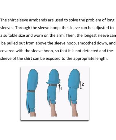 Quupy Adjustable Elastic Bracelet Shirt Sleeve Holders - Anti-Slip Cuffs for Wedding & Party Clothing Accessories - Buy Online on GoSupps.com