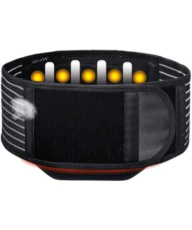 Magnetic therapy waist protection network body shape belt for men and women warm breathable lumbar support waist/abdominal support (black l) black L