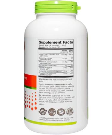 NutriBiotic - Cherry Electro-C Vitamin C & Electrolyte Powder 16 Oz | 850 Mg Vitamin C Per Serving | Effervescent Electrolyte Recharge | Buffered & Highly Soluble | Non-GMO & Gluten Free - Buy Online on GoSupps.com