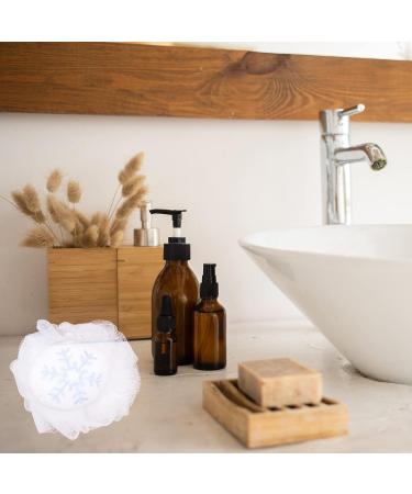 Beaupretty 2Pcs Christmas Bath Loofah - Reindeer & Snowflake Mesh Pouf Ball Shower Sponge Body Scrubber Exfoliator | Shop Internationally - Buy Online on GoSupps.com