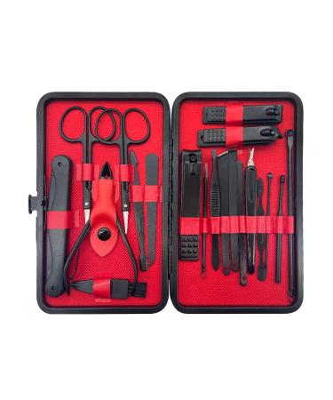 CIOUYAOS 20pcs Nail Clippers Manicure Set Male Grooming Pedicure Care Kit Nails File Cutter Tools for Men Women Hand Feet (gift set)