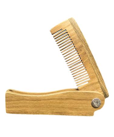 Folding comb for whiskers handmade pockets for men and women portable travel hair brush made of wood perfect massage hair comb for male care 01