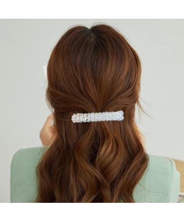 Nifocc Rhinestone Hair Clips - Stylish Rectangle Hair Claw Set for Women & Girls - 4 Pcs Hair Styling Accessories - Buy Online on GoSupps.com