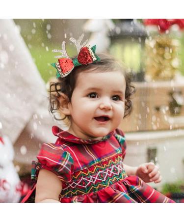 Hairstyle Hairpin Headband Girls 3" Glitter Hair Clips Christmas Hair Bows Accessories Pins for Girls Cartoon Duckbill Clips Hairgrips Headwear Hairpins For Girls (Size : 1) - Buy Online on GoSupps.com