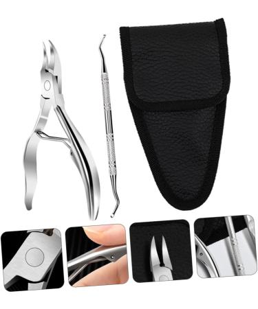 Ipetboom 1 Set Manicure 2-piece Set Trimmer Kit De Manicura Finger Pliers Cuticle Clippers Toenail Manicure Tool Nail Pliers for Home Pedicure Pliers Stainless Steel Household - Buy Online on GoSupps.com