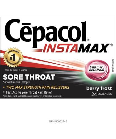 C pacol Instamax Berry Frost Sore Throat lozenges 24 Count (Pack of 1) - Buy Online on GoSupps.com