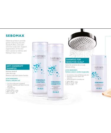 Sebomax Lotion 100ml | SLS & SLES Free | Fight Dandruff & Soothe Irritated Scalp | Biotrade International Shipping - Buy Online on GoSupps.com