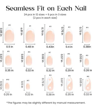 Beetles Press On Short French False Nails - 30PCS White & Nude Full Cover Nails with Glue & Adhesive Tabs - Mini File Included - for Women & Girls - Buy Online on GoSupps.com