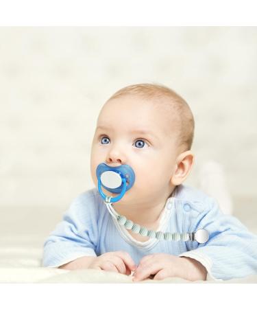 Pacifier Clips Holder Set - Silicone Teething Soothie Toy for Baby Boys and Girls | 3-Piece with One Piece Design | Perfect Baby Shower or Birthday Keepsake Gift - Buy Online on GoSupps.com