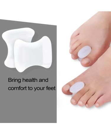 Soft Gel Toe Separator for Bunion Correction - Comfortable SEBS Toe Spacers for Men & Women - Hammer Toe & Big Toe Straightener - High Elasticity White - Buy Online on GoSupps.com