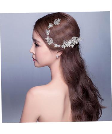 FRCOLOR Bridal Wedding Hair Comb Comb Floral rhinestone pin bride Rhinestone Headband Hair Comb - Buy Online on GoSupps.com