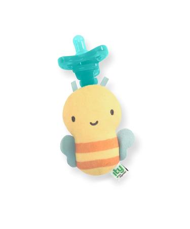 Ity by Ingenuity Cozy Coo | BPA-Free Silicone Plush Bee Toy for Newborns & Kids - Bomby Yellow | International Shipping - Buy Online on GoSupps.com