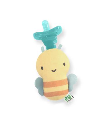 Ity by Ingenuity Cozy Coo BPA-Free and Silicone-fast in medically harmless quality plush bee unisex for newborns and older children-Bomby Yellow